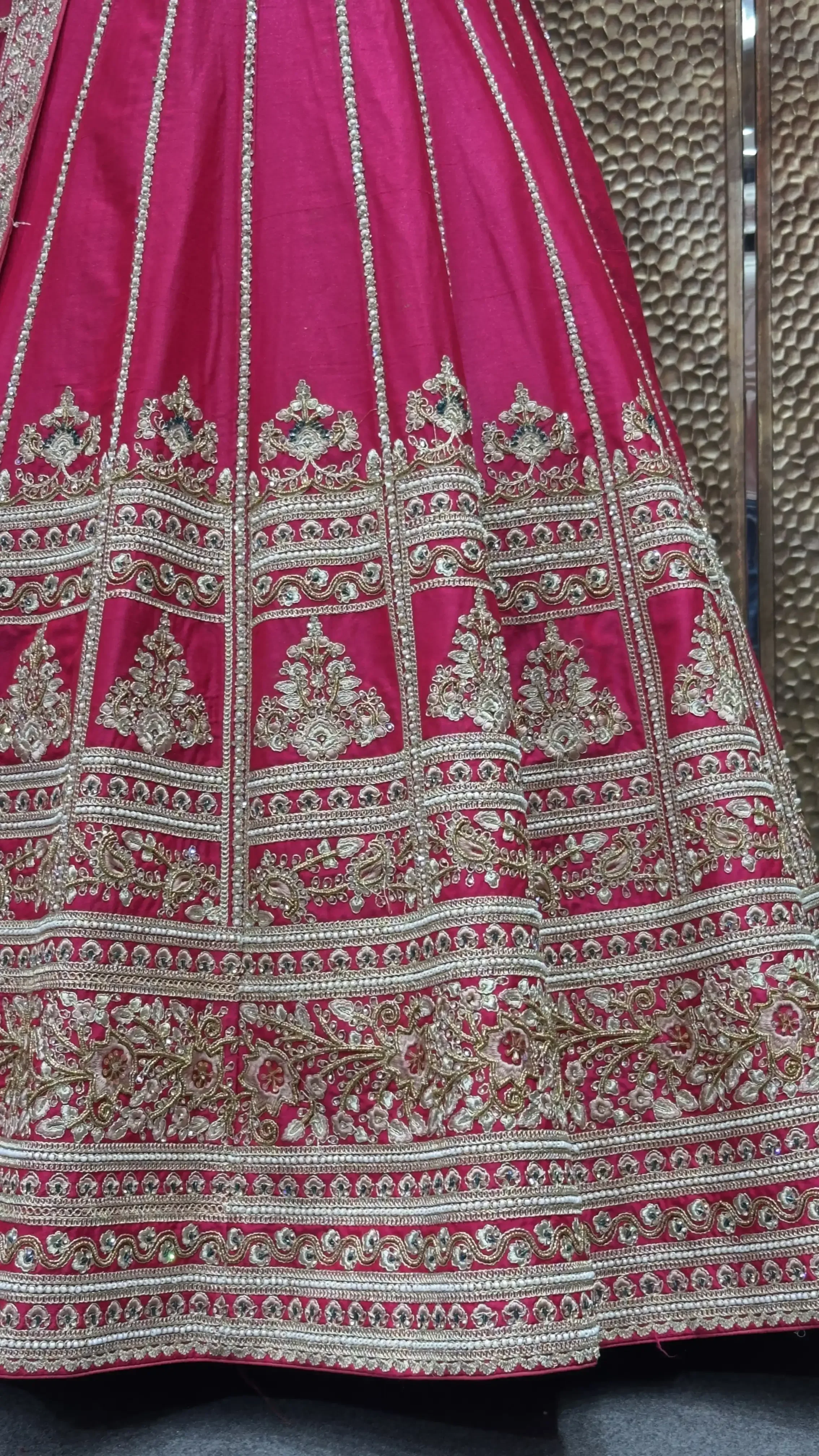 Pink Bridal Lehenga with Minimal work